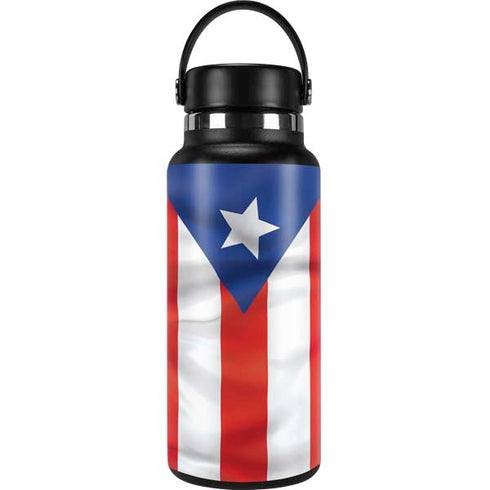 Puerto Rico Flag Hydro Flask 32oz Wide Mouth Skin